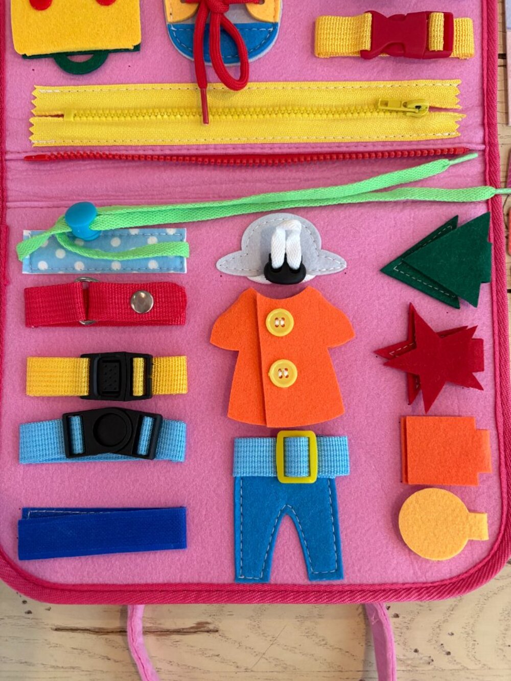 Montessori Busy Board – Toddler Sensory & Life Skills Learning Toy - Picture 4 of 10